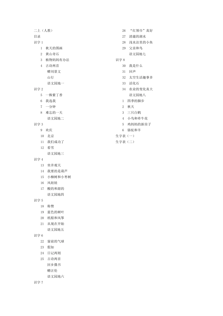 小学语文课本目录_第3页