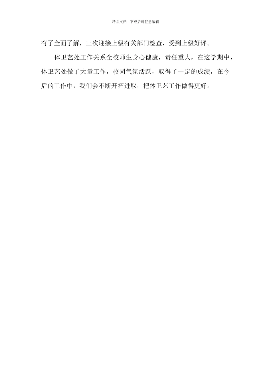 中学体卫艺的工作总结_第3页