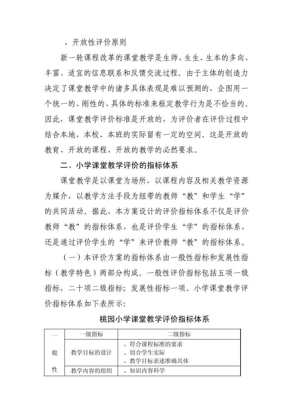 小学课堂教学评价方案_第2页