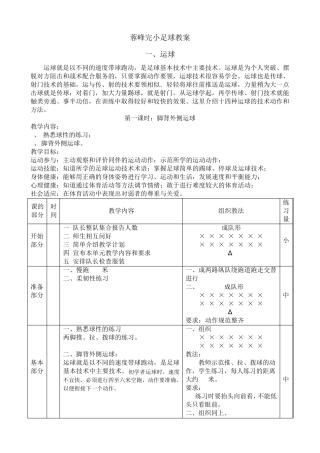 小学足球系统训练教案