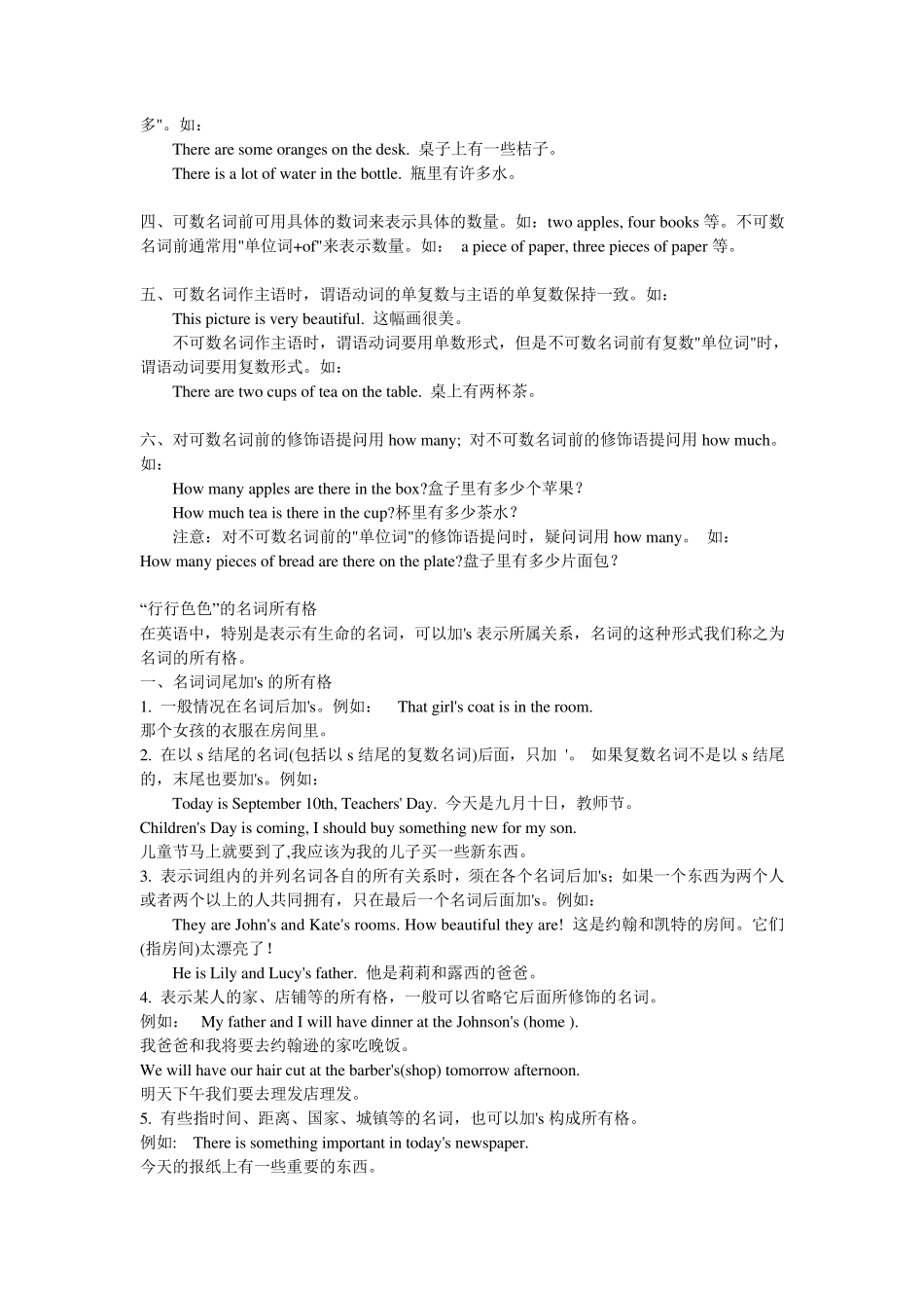 小学阶段英语语法详解与练习题大全_第3页