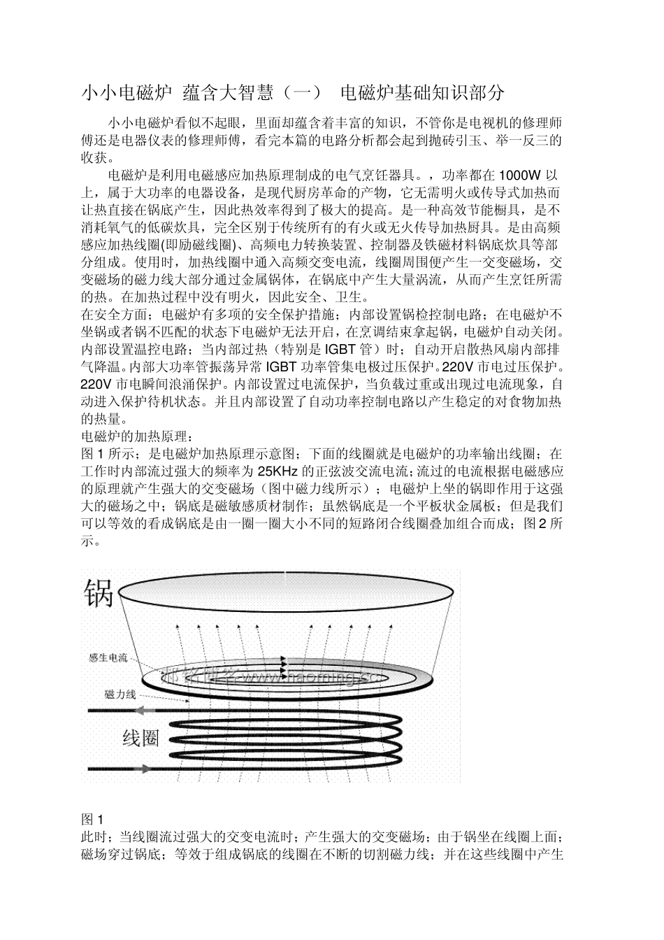 小小电磁炉蕴含大智慧_第1页