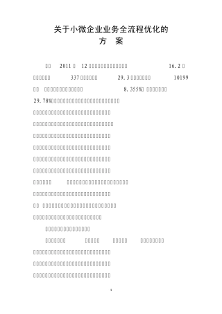 小微企业业务全流程优化方案3.21