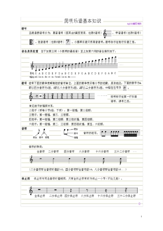 小提琴乐理知识