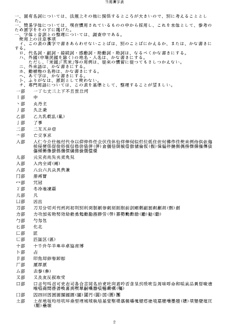 当用汉字表(日本)_第2页