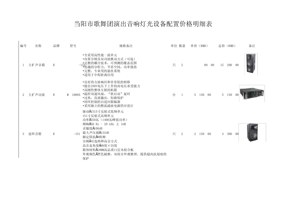 当阳音响系统配置real_第1页