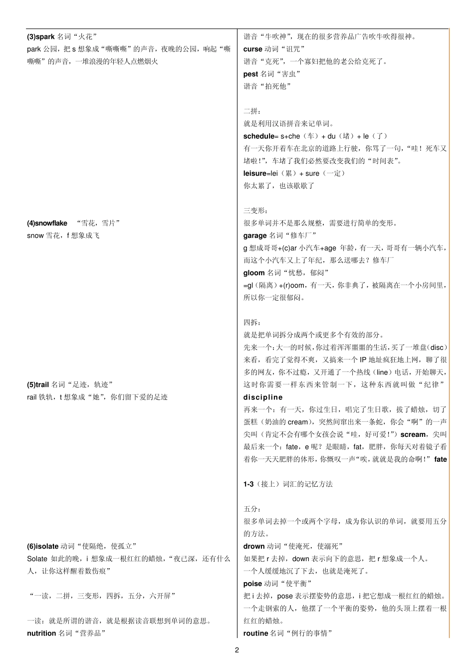 形象记忆单词_第2页