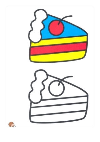 彩色涂色画卡1(有参考图可直接打印)