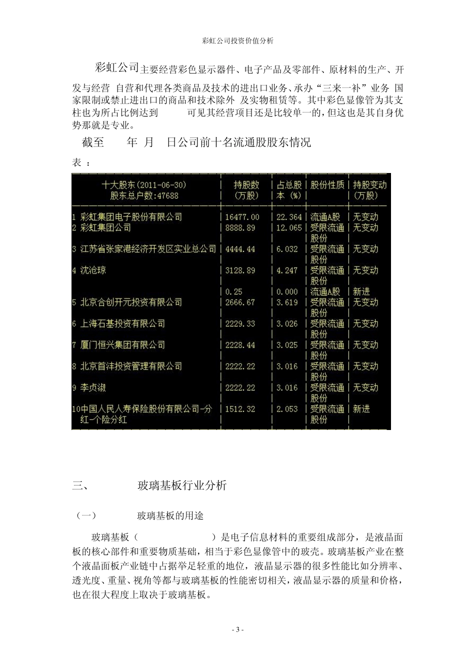 彩虹股份投资分析报告_第3页