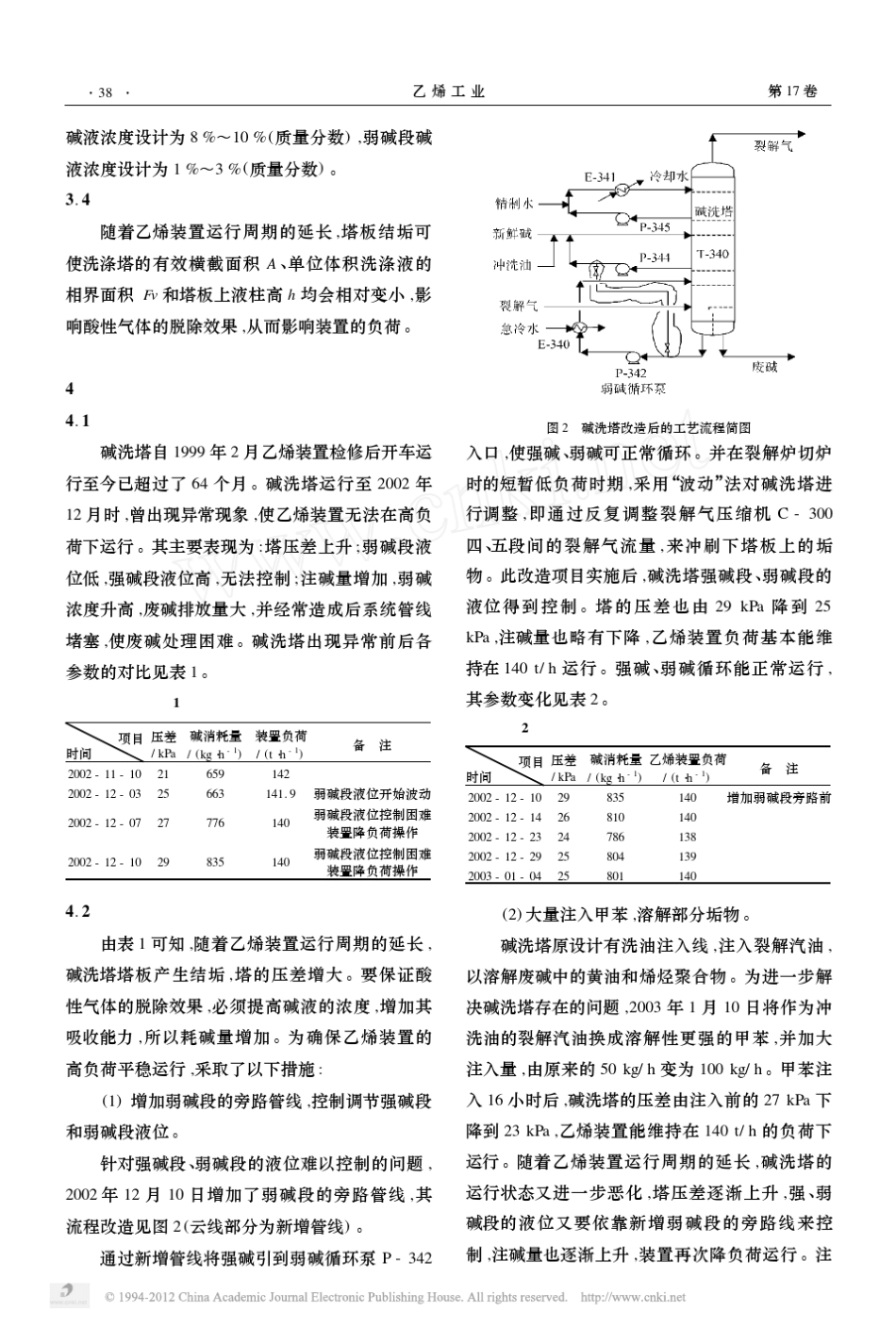 影响碱洗塔操作的因素及解决措施_第3页