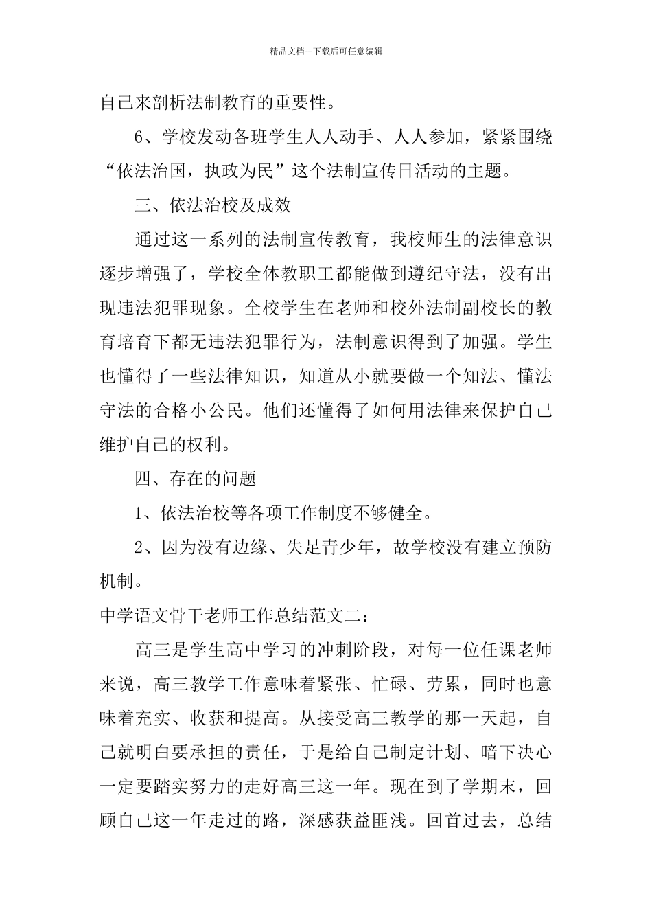 中学语文骨干教师工作总结_第3页