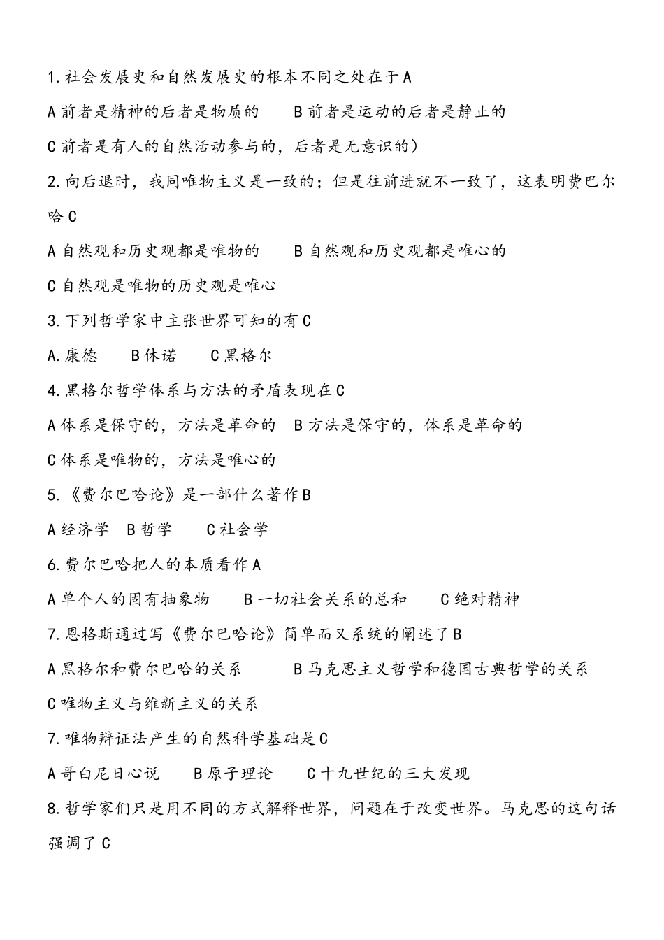 徐州工程学院必读书费尔巴哈论_第1页