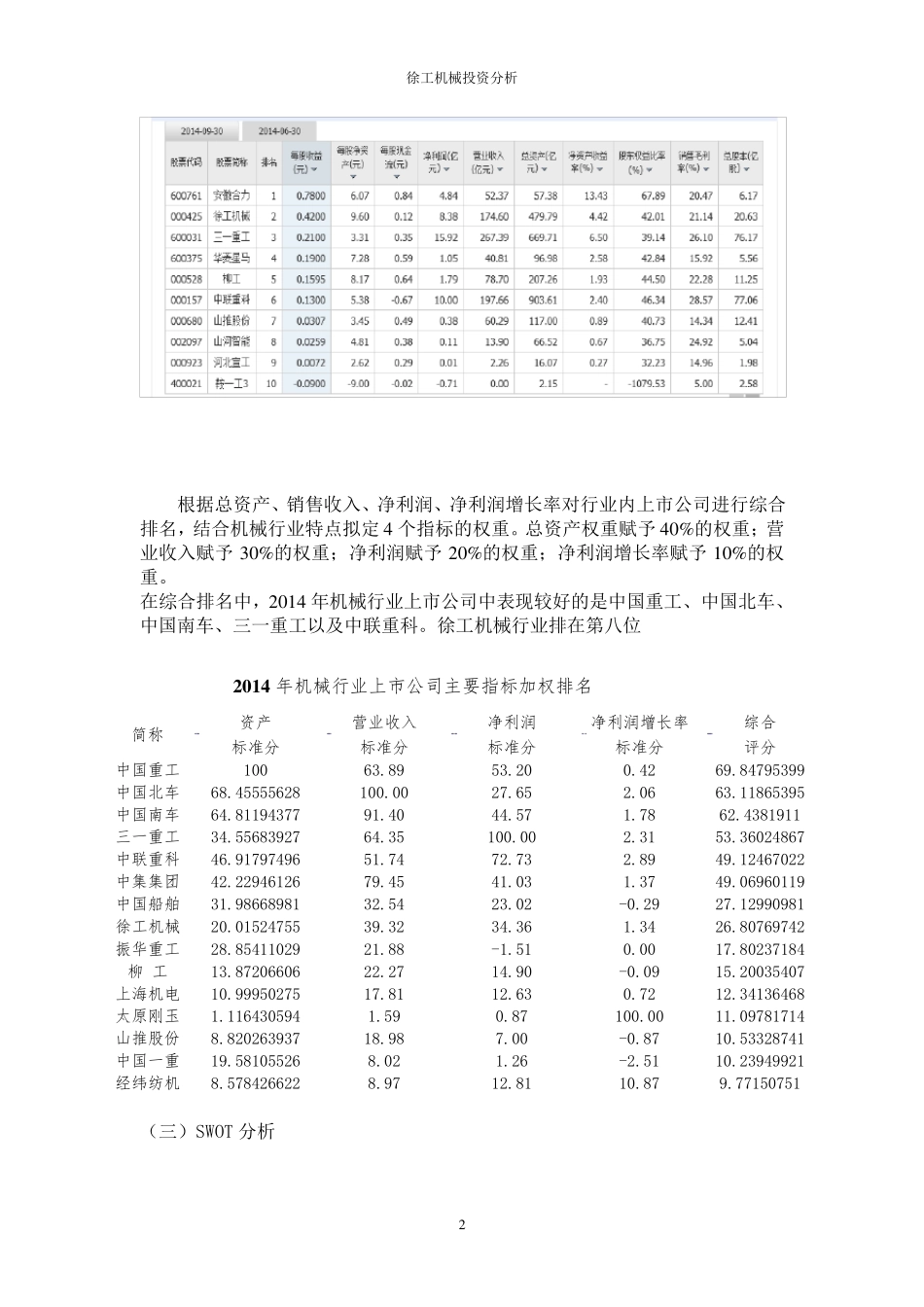 徐工机械投资分析报告_第2页
