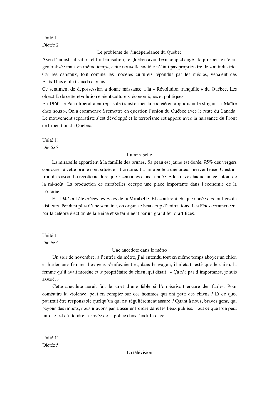 循序渐进法语部分录音文字(提高级)_第1页