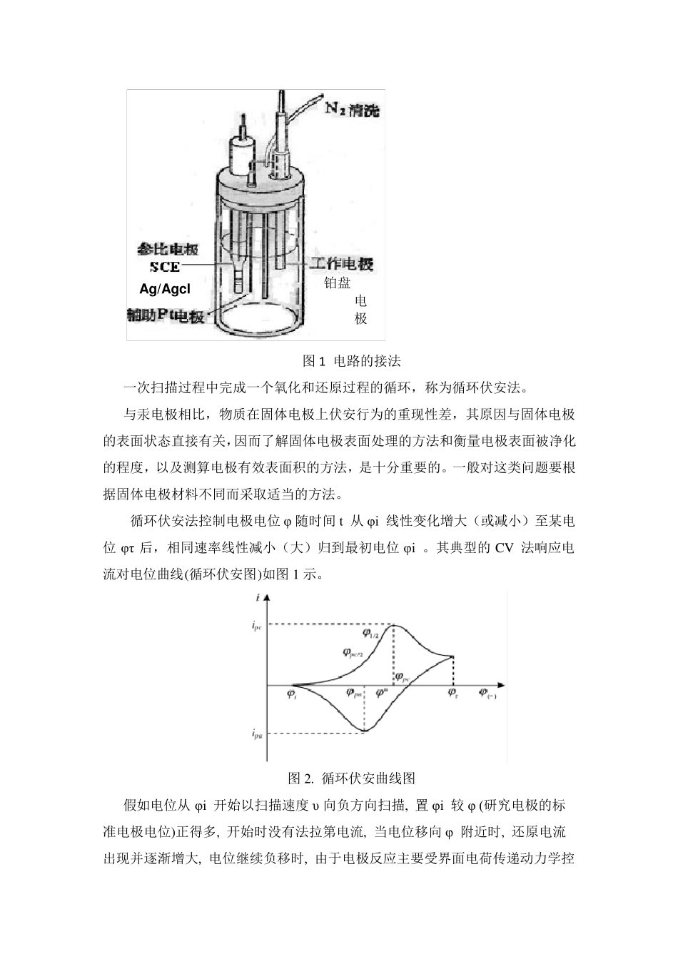 循环伏安法测定铁氰化钾的电化学行为_第2页