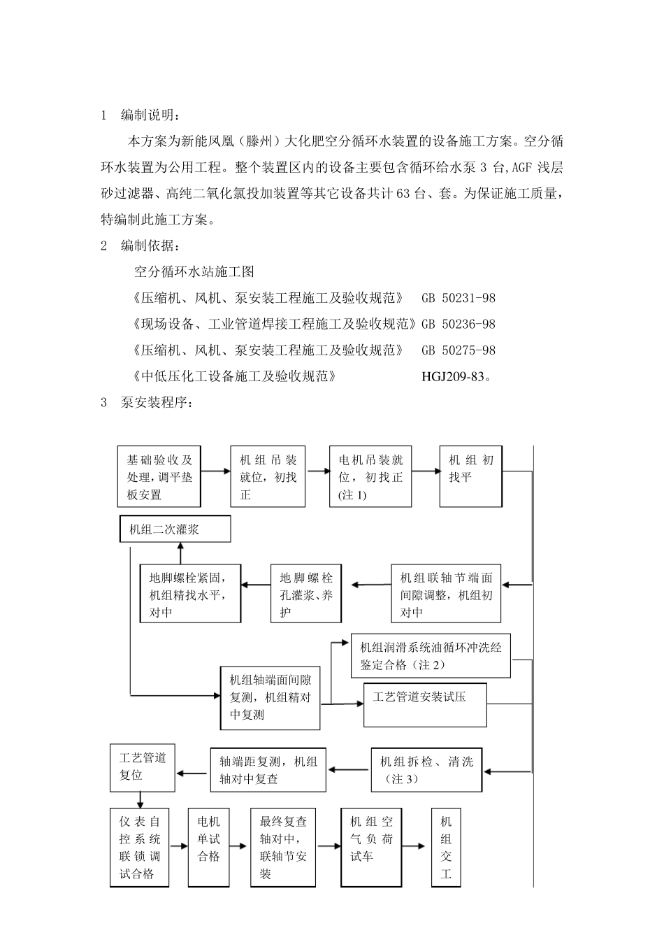 循环水泵设备安装方案_第2页