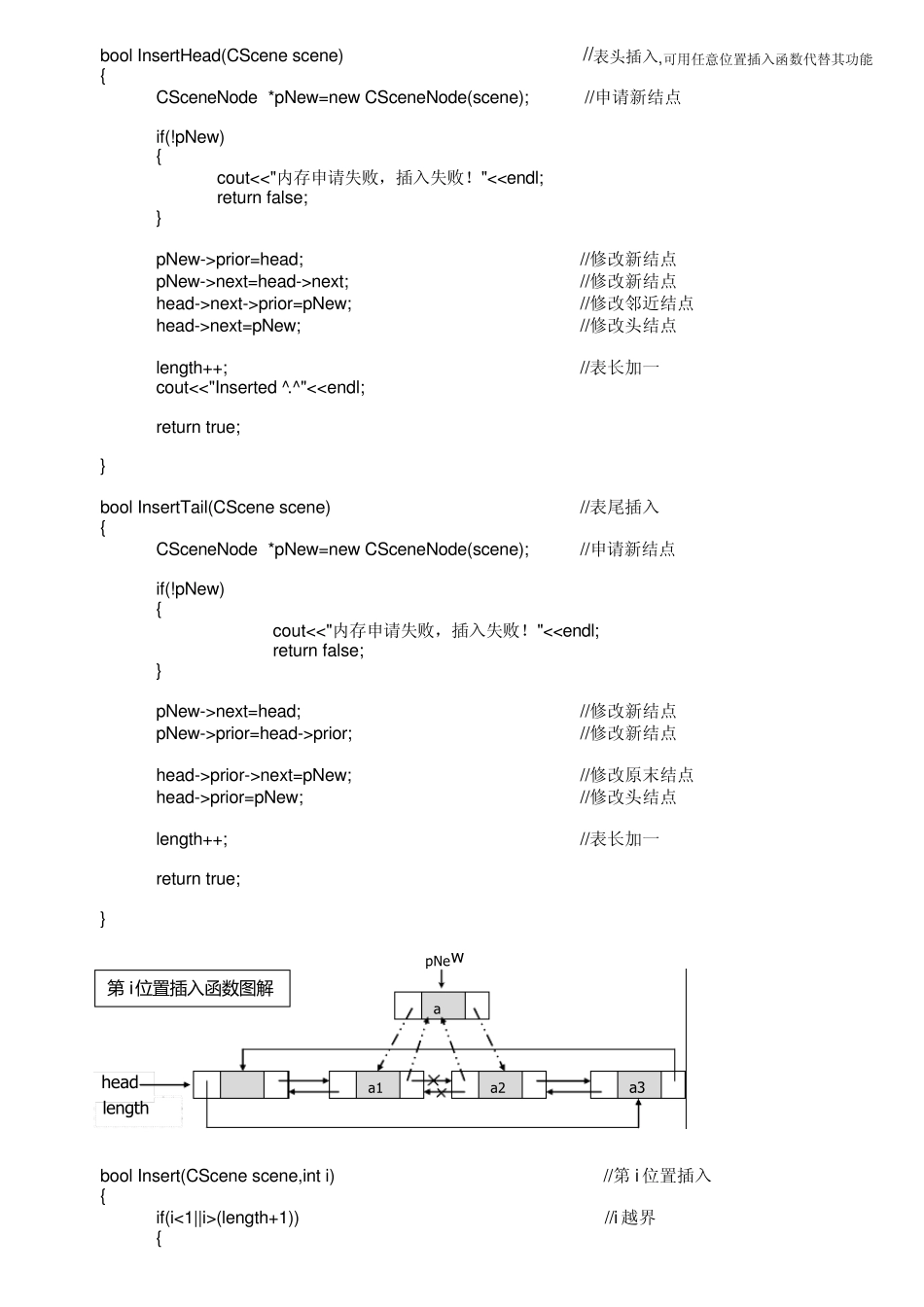循环链表C++代码含注释级程序图解实现信息管理系统插入,删除,查询,文件读取,存储,有序归并,输出_第3页