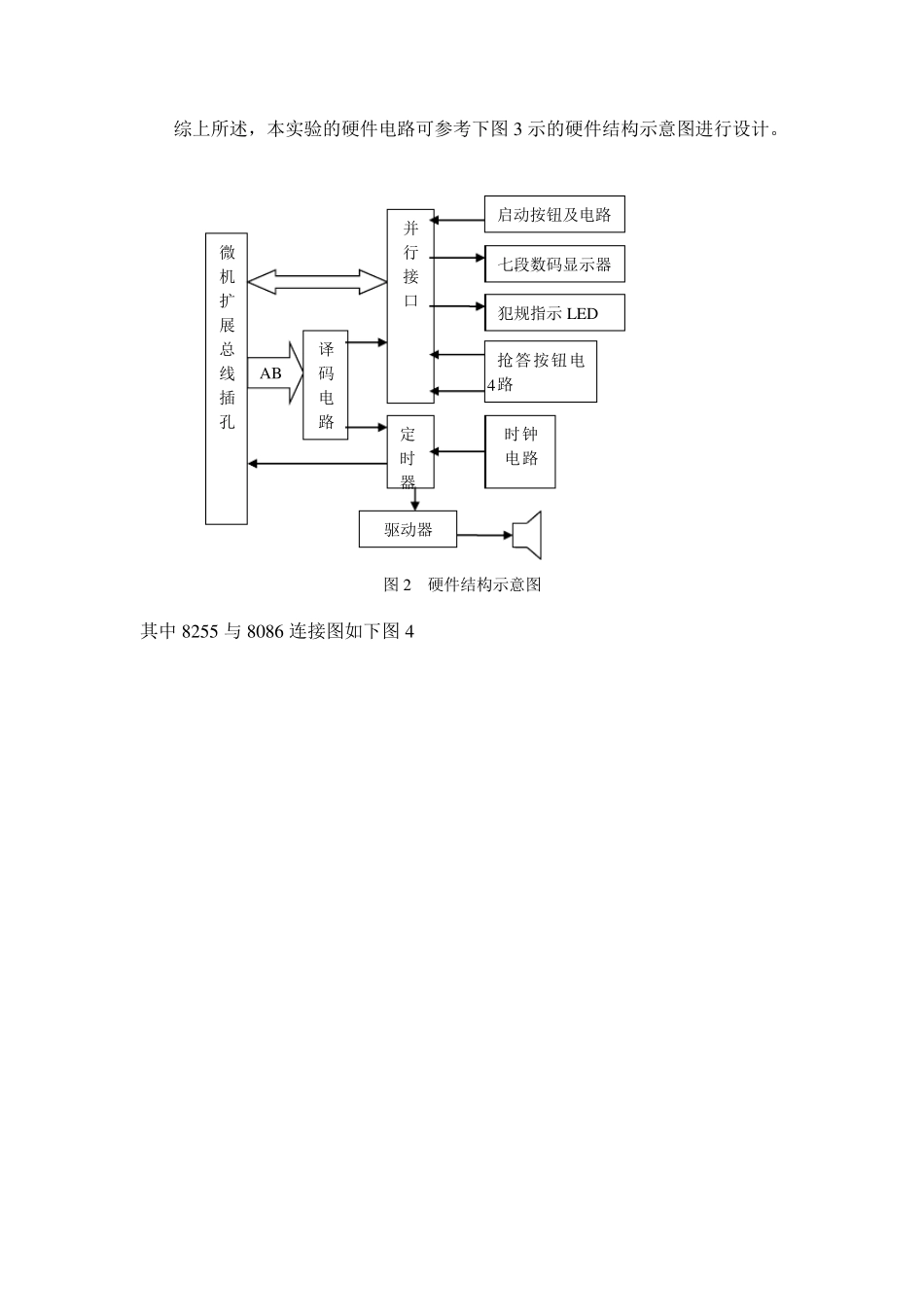 微机原理课程设计报告抢答器的设计_第3页