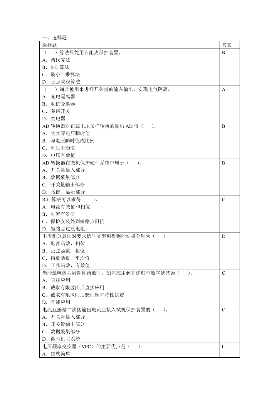 微机继电保护复习资料1_第1页