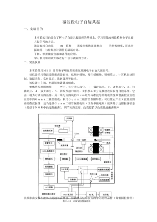 微波段电子自旋共振