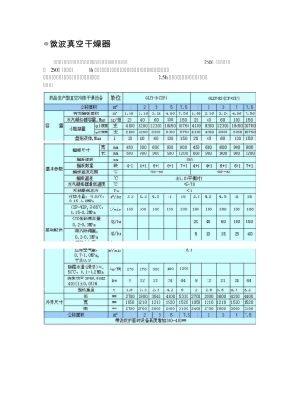 微波真空干燥器