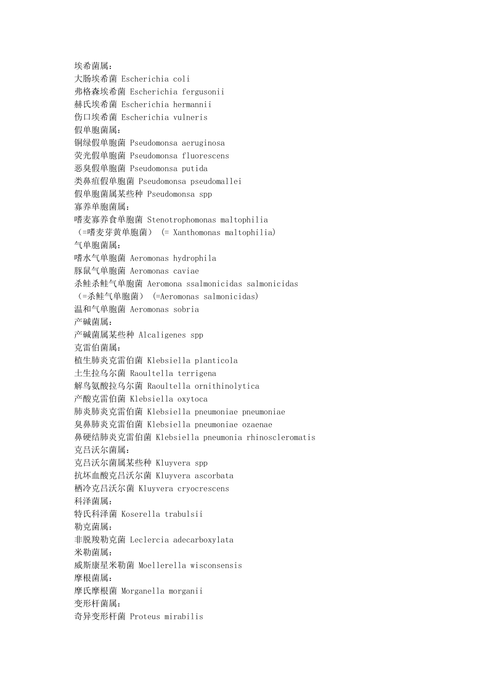 微生物名称中英文对照表(全面的致病菌中英文对照表)_第2页
