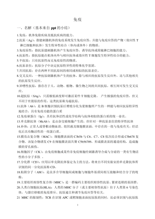 微生物名解和简答题