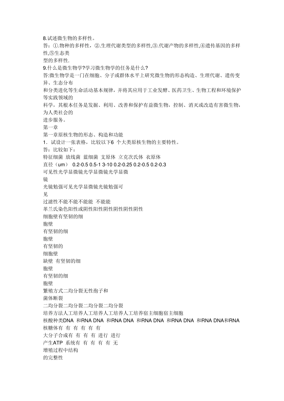 微生物学教程课后题答案(周德庆)_第3页