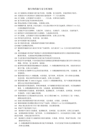 微生物药敏专家分析规则