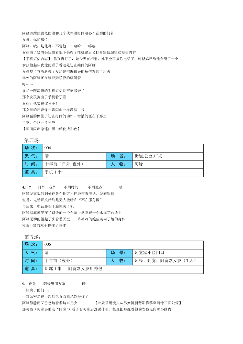 微电影《就是很爱你》导演拍摄脚本_第2页
