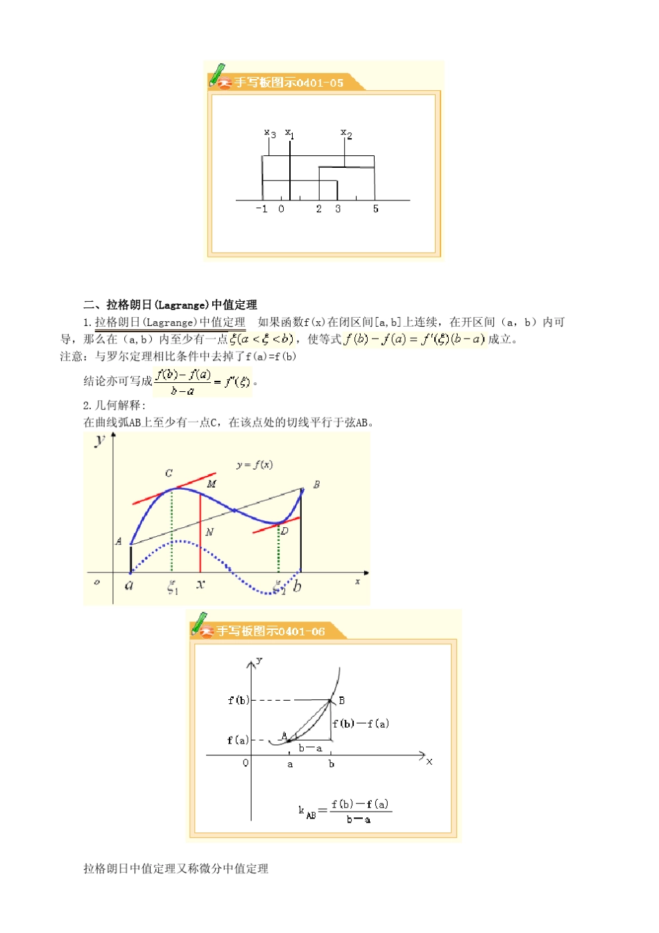 微积分讲义第四章微分中值定理和导数的应用_第3页