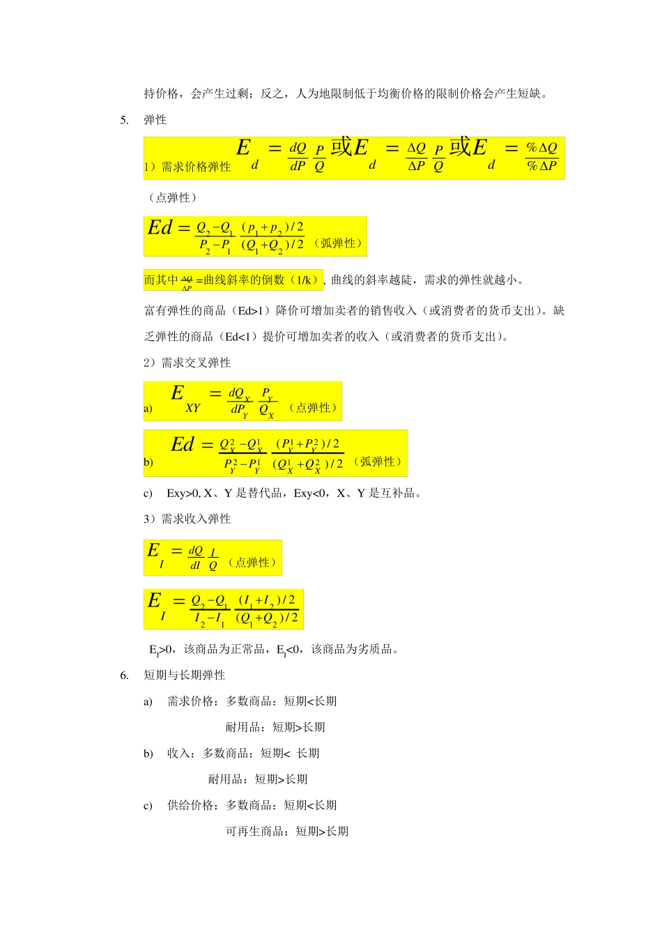 微观经济学复习提纲_第2页