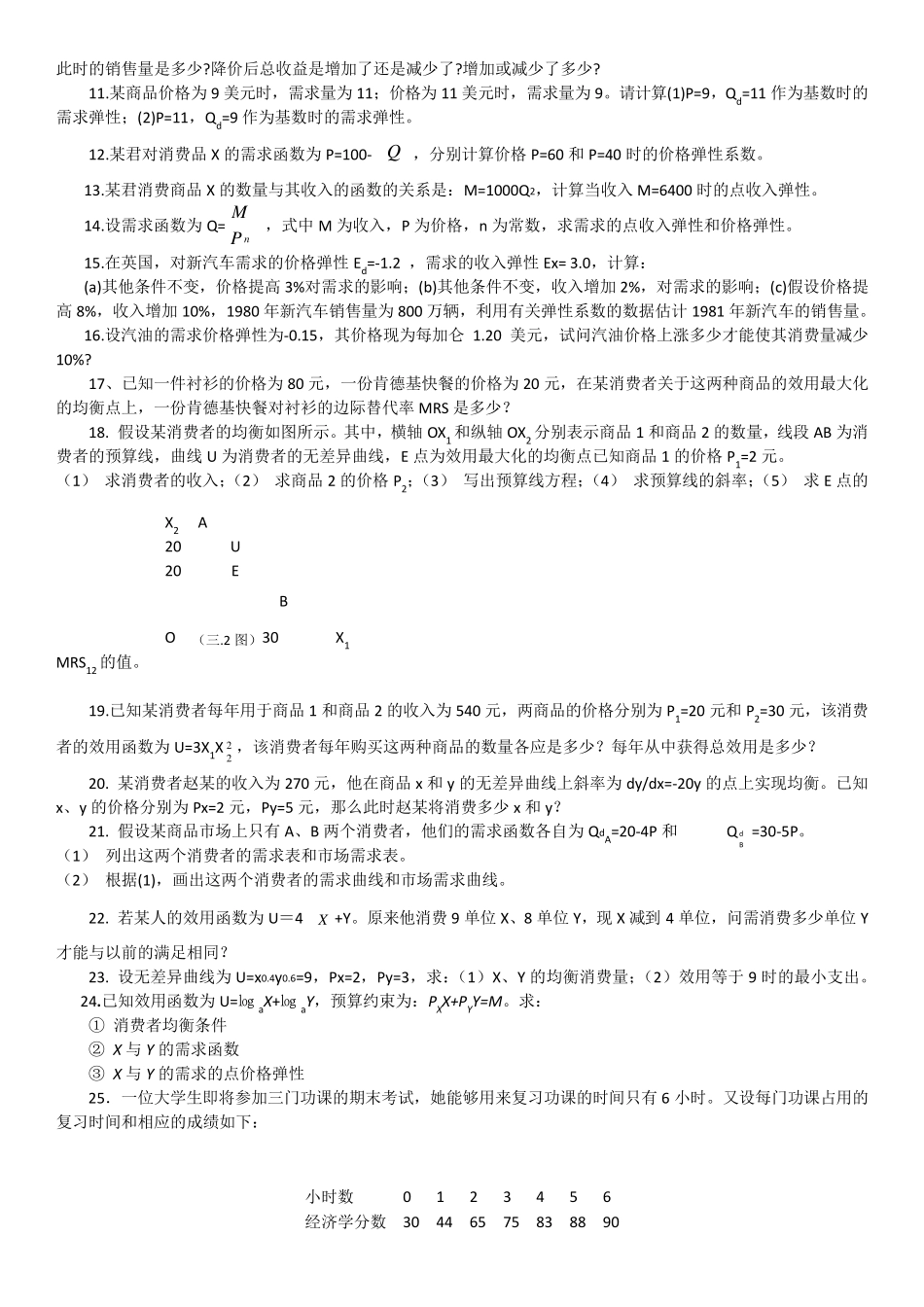 微观经济学试题及答案及详解_第2页