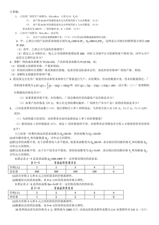 微观经济学试题及答案及详解