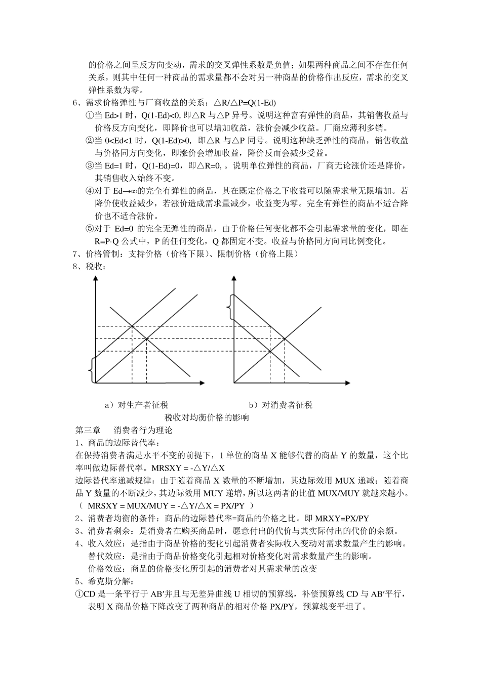 微观经济学重点整理(附图)1_第2页