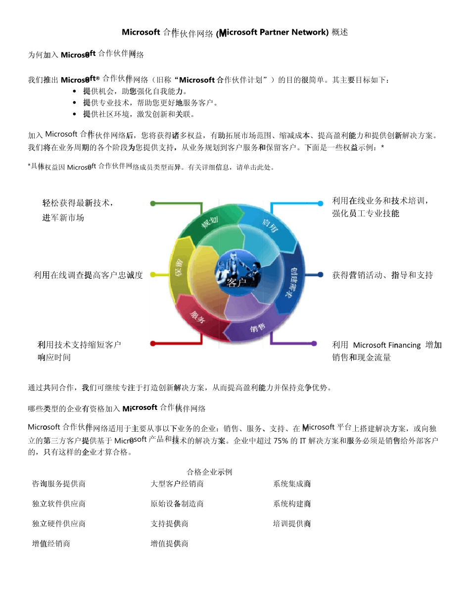 微软合作伙伴网络(MPN)指南2010年5月至10月_第3页