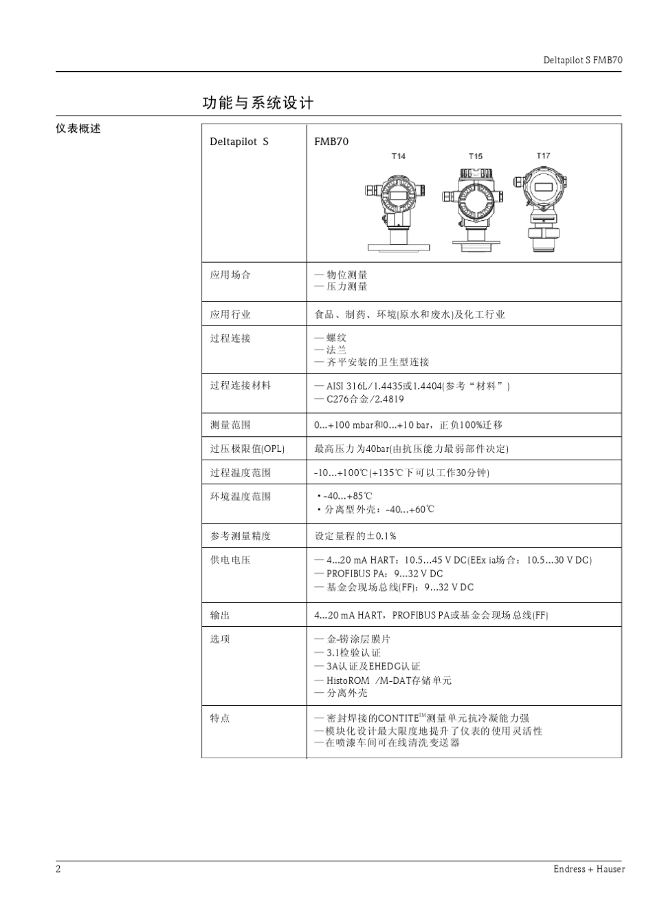 德国E+H_FMB70说明书_第2页