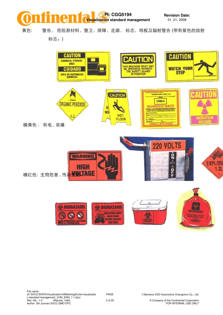 德国大陆汽车电子工厂可视化颜色标识管理_第2页