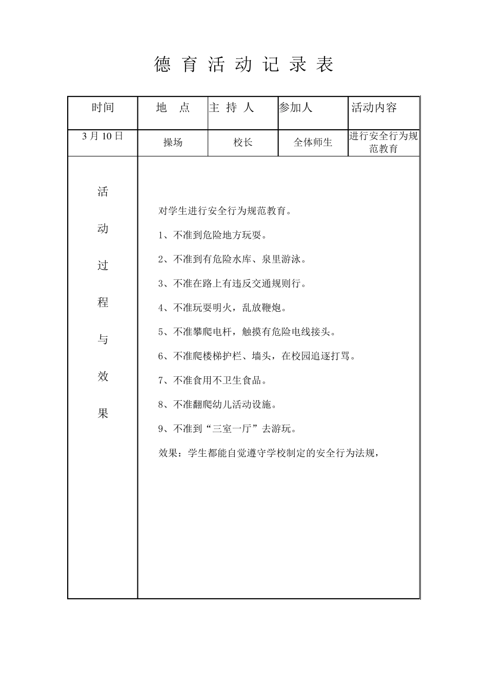 德育教育活动记录_第2页