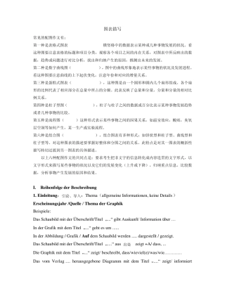 德语写作：图表描述型作文常用语句型