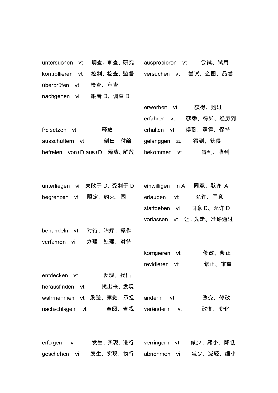 德语词汇常见动词_第2页
