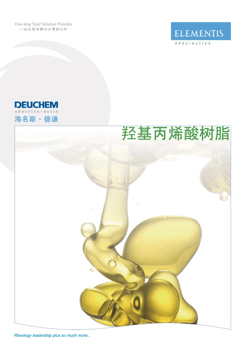 德谦海明斯羟基丙烯酸树脂说明书_第1页