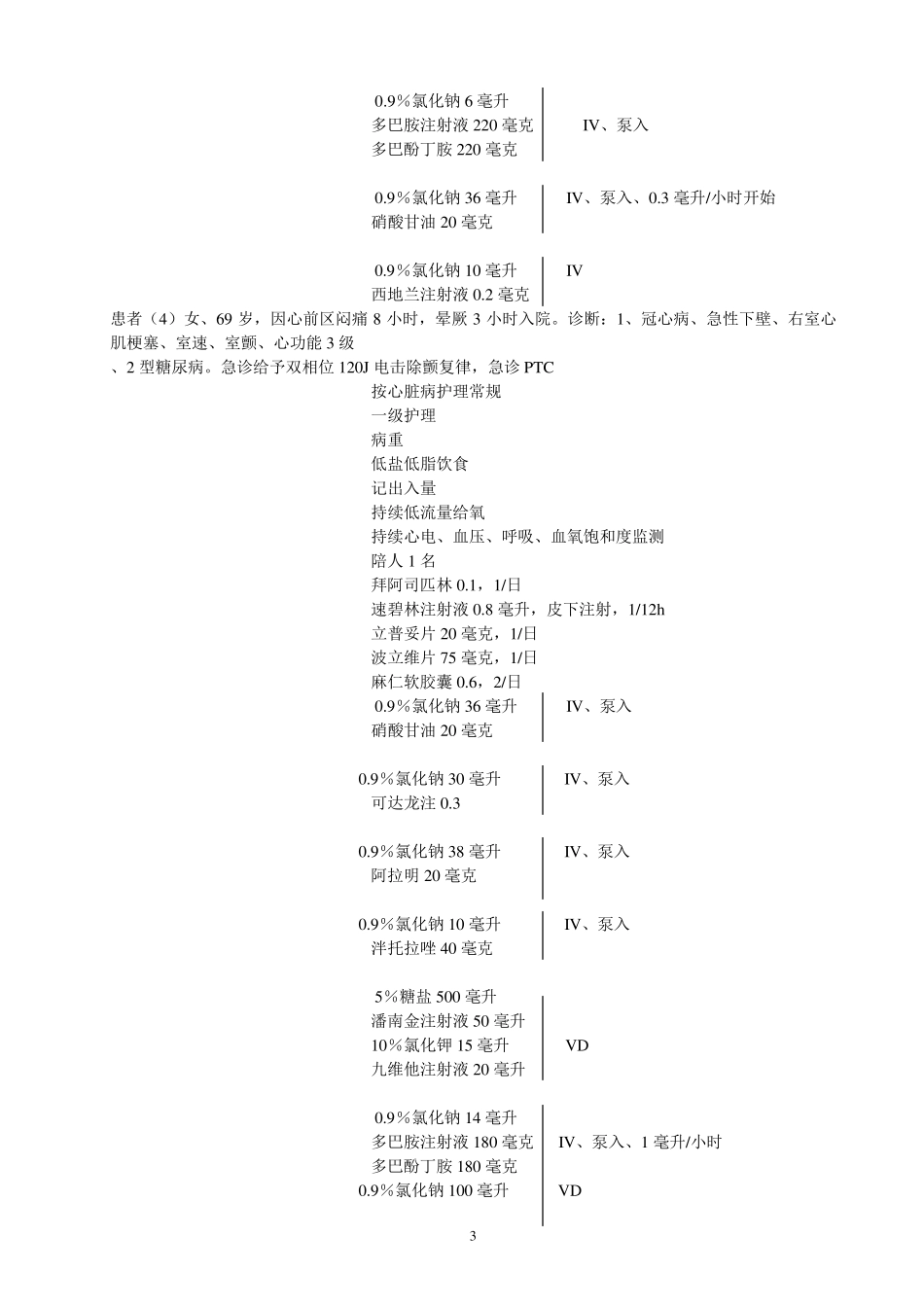 心内科常用医嘱_第3页