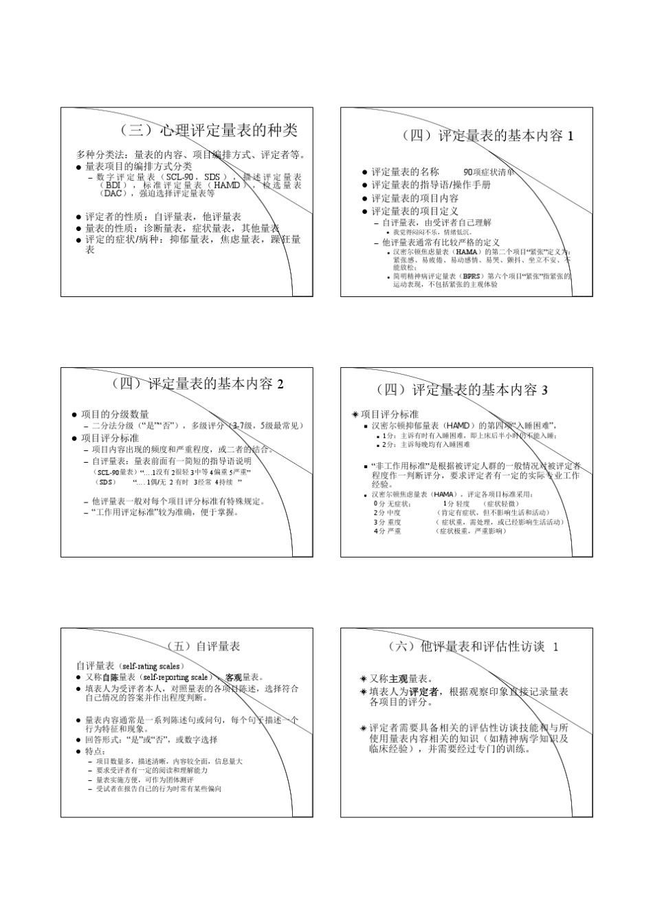 心理卫生评定量表_第3页
