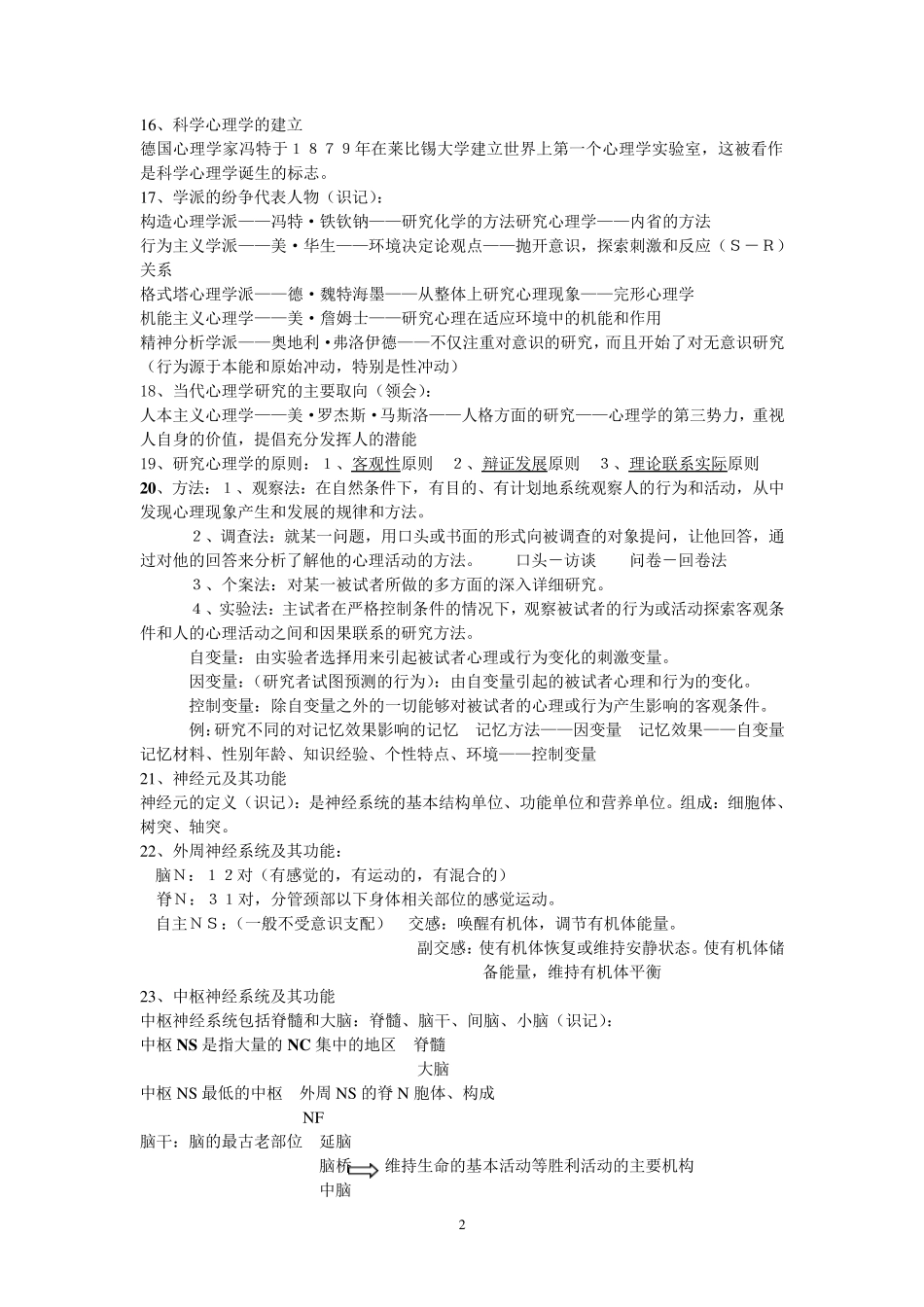 心理咨询师考试笔记(16全)_第2页