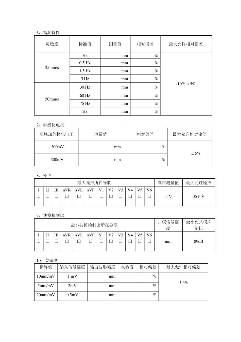 心电图机检定记录_第3页