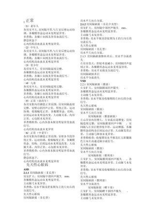 心脏超声模板