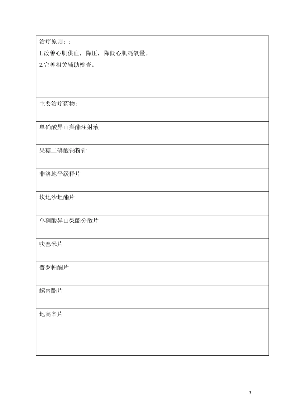 心血管内科冠心病、高血压药历_第3页