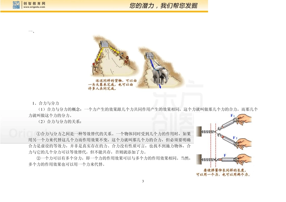 必修1第三章第45节力的合成力的分解_第3页