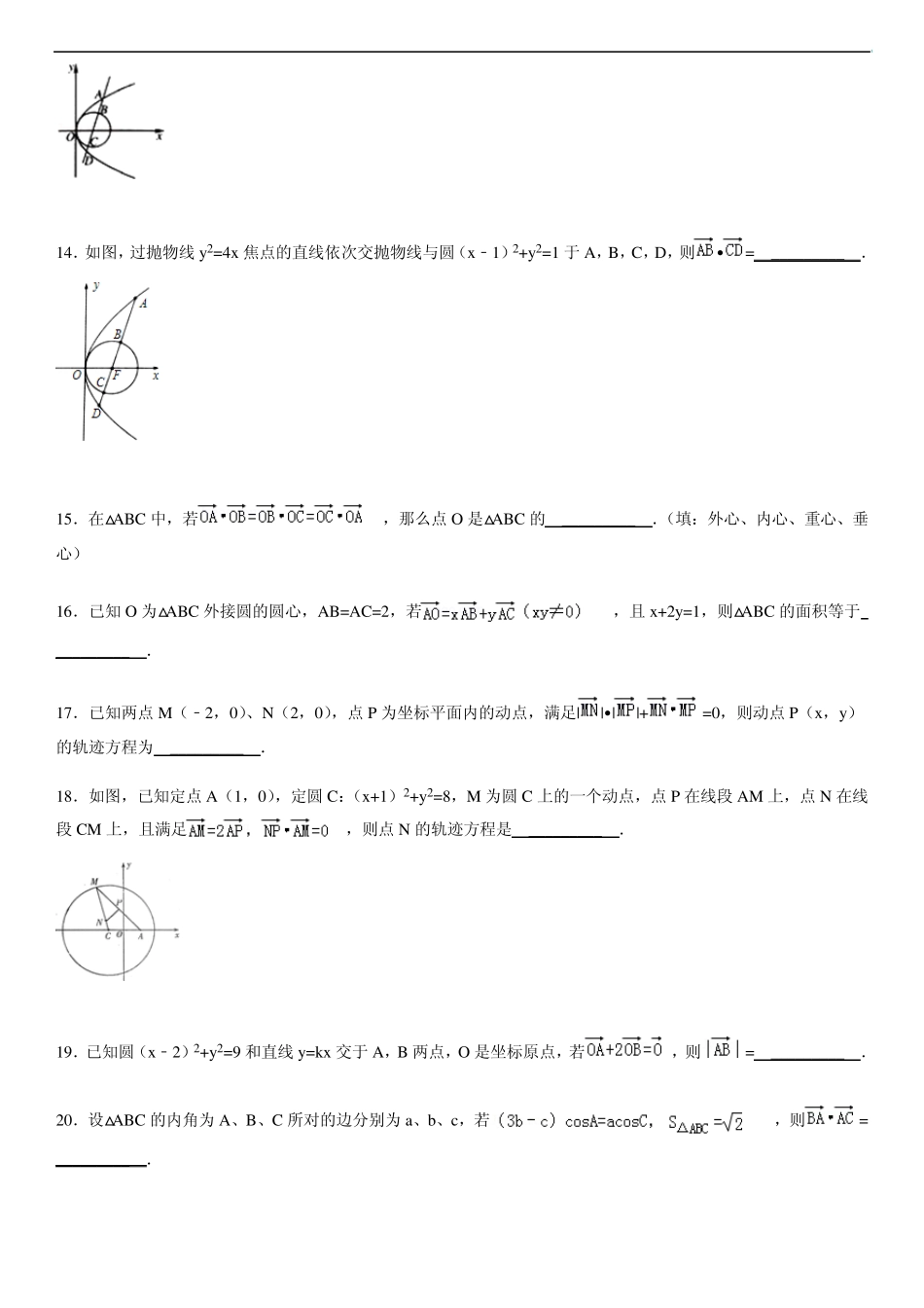 必修4向量试题选1_第2页
